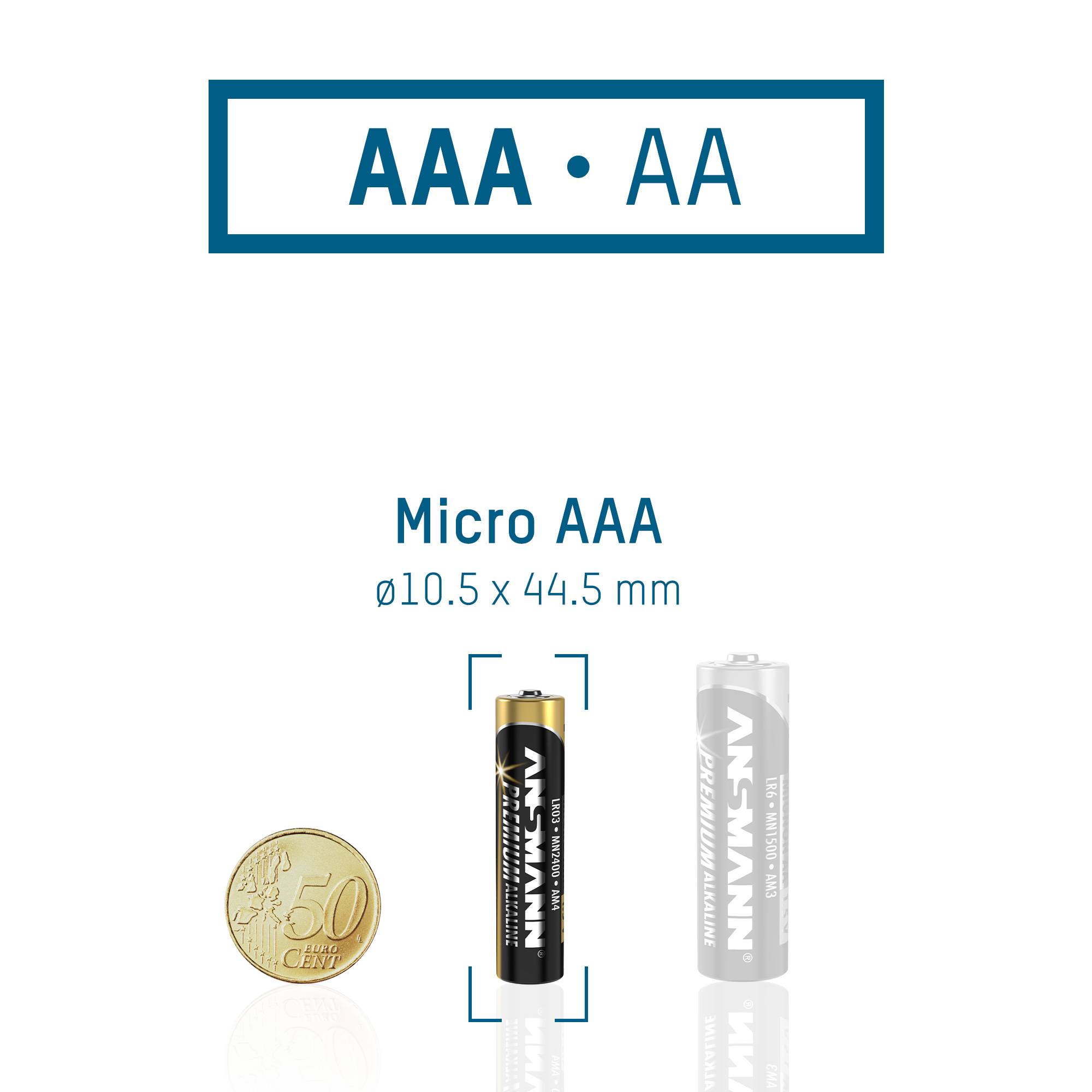 Батарейки AAA/R03 Ansmann 1,5 В 44 шт.
