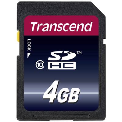 Karta pamięci SDHC Transcend TS4GSDHC10, 4 GB, Class 10, 20 MB/s / 11 MB/s