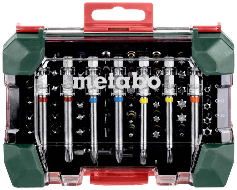 Біти Metabo Promotion 626702000, шліцеві, Phillips, Pozidriv, внутрішній шестигранник, внутрішній шестигранник (TX), шестигранник 