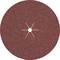 Tarcza szlifierska z brązowego materiału ściernego z nacięciami promieniowymi, z otworem centralnym. Odpowiednia do szlifowania lub polerowania metalu.