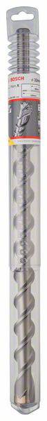 Wiertło metalowe w przezroczystym opakowaniu plastikowym, marki 'Bosch', przeznaczone do prac betonowych, o spiralnej strukturze.