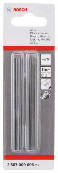 Аксесуари Bosch Ніж для рубанка з твердого металу Довжина виробу: 82,4 мм Ширина виробу: 5,5 мм 2607000096 2 шт.