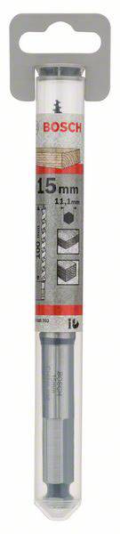 Zestaw wierteł Bosch, średnica 15 mm, odpowiedni do betonu, cegły i murów. Zawiera szczegółowe instrukcje użycia.