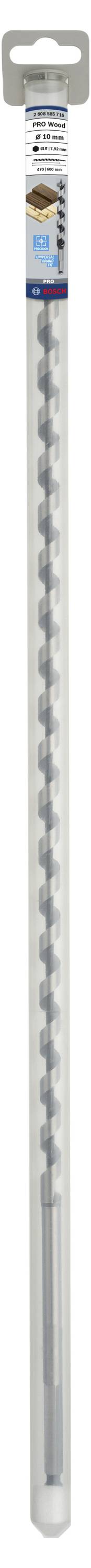 Wiertło w oryginalnym opakowaniu. Odpowiednie do betonu i muru. Tekst na opakowaniu opisuje rozmiar i kompatybilność z wiertarkami.