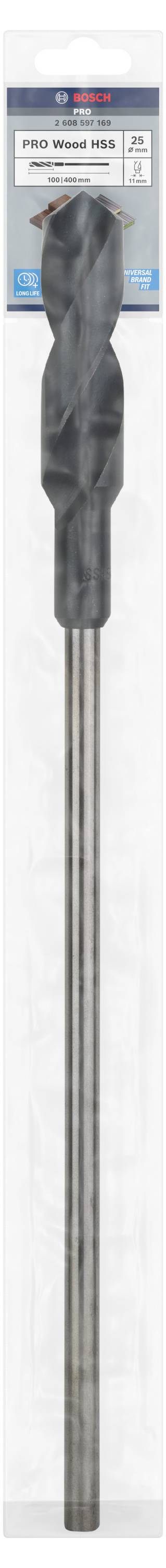 Wiertło do betonu, Bosch Pro SDS Plus, przedstawione w oryginalnym opakowaniu.