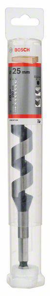 'Bosch 25 mm wiertło': Opakowanie wiertła Forstner'a o średnicy 25 mm, przeznaczone do precyzyjnego wiercenia w drewnie.