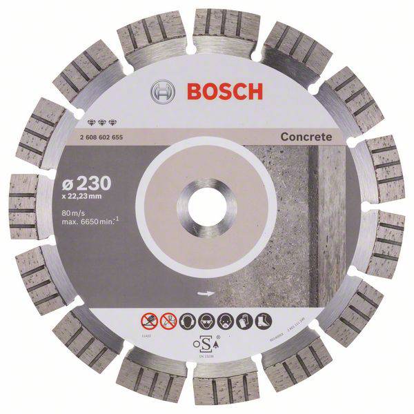 Аксесуари Bosch 2608602655 Алмазний відрізний диск Bosch Power Tools Діаметр 230 мм 1 шт.