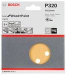 Papier ścierny ekscentryczny z rzepem, perforowane Bosch Accessories Best for Wood 2608605074