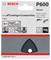 Tarcza szlifierska Bosch, model P600, przeznaczona do powłok i materiałów kompozytowych, prezentuje symbole wysokiej prędkości i doskonałego wykończenia powierzchni.