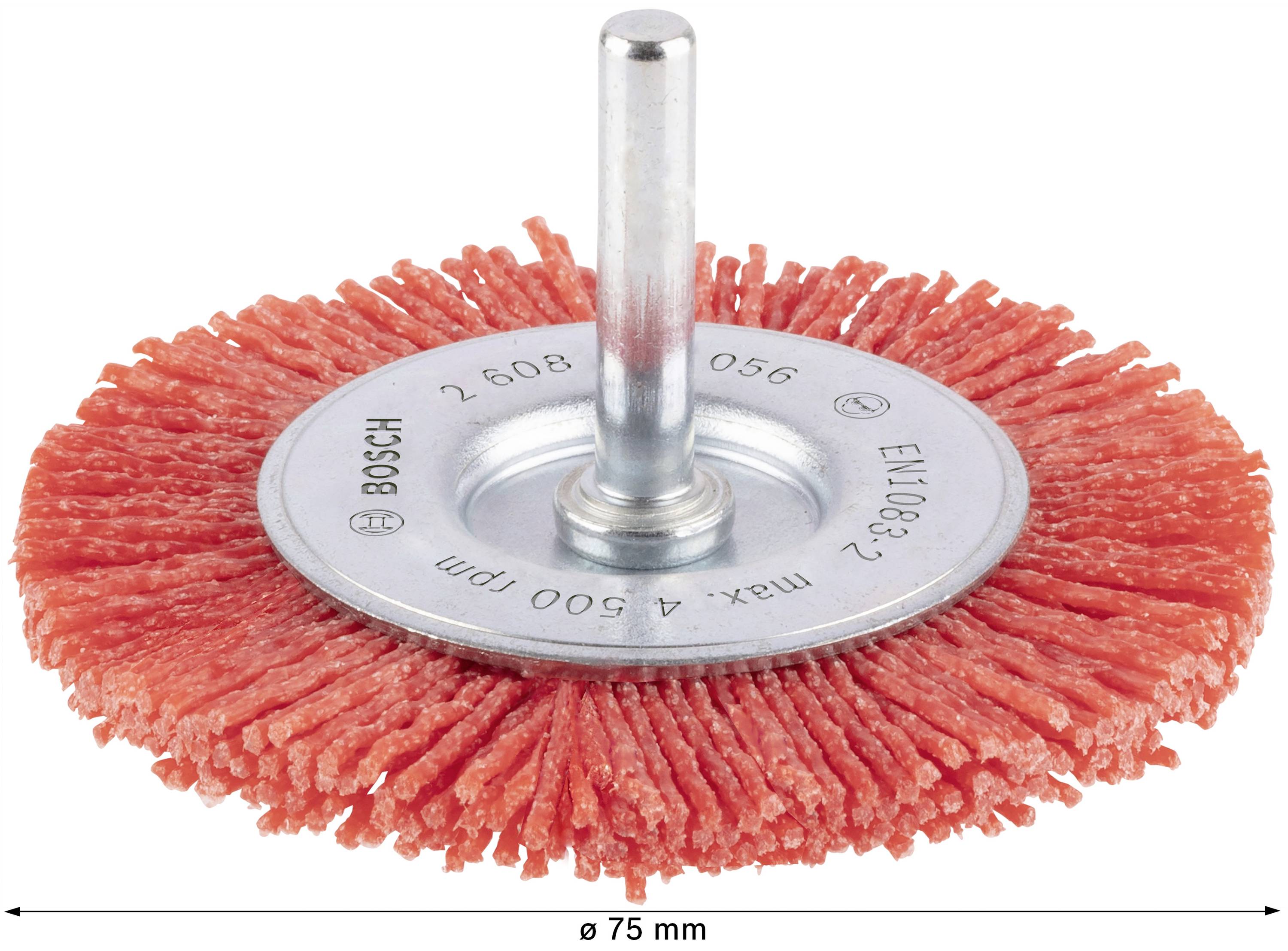 Дискова щітка, 75 мм, 1 мм, 4500 об/хв, 8 мм Приладдя Bosch Н/Д Н/Д Вал Ø 6 мм 2608622056 1 шт. Аксесуари Bosch Н/Д Н/Д Вал Ø 6 мм