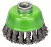 Szczotka garnkowa, drut pleciony, nierdzewny, 0,5 mm, 75 mm, 12500 U/ min, M 14 Bosch Accessories N/A N/A 2608622060 1 szt.