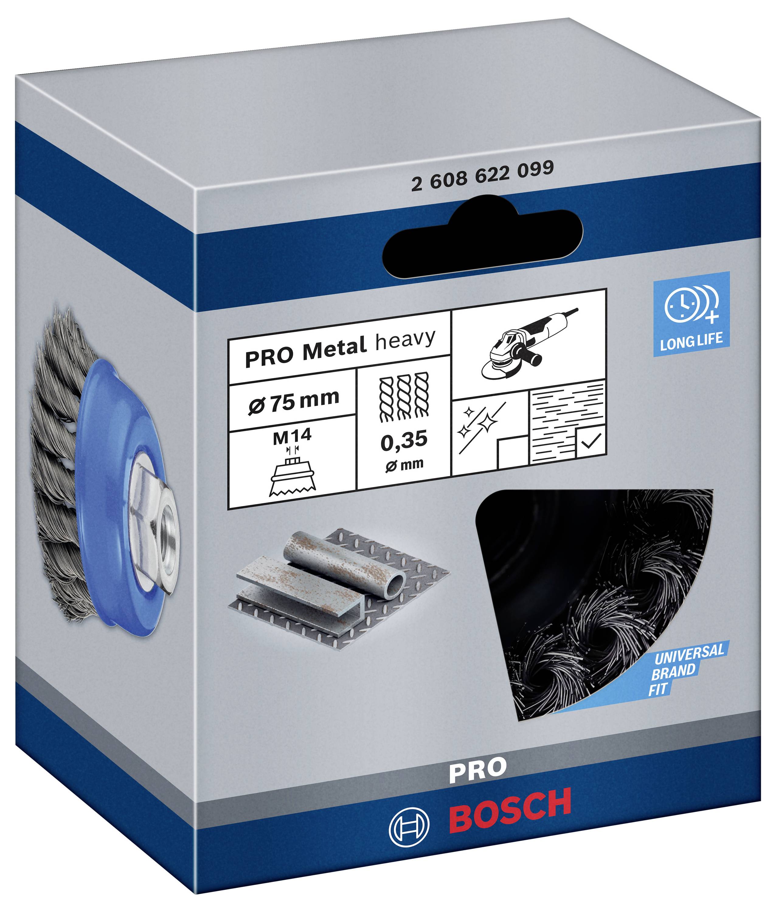 Дискова щітка, 65 мм, 0,35 мм, 12500 об/хв, 14 шт. Аксесуари Bosch Немає Немає 2608622099 1 шт.