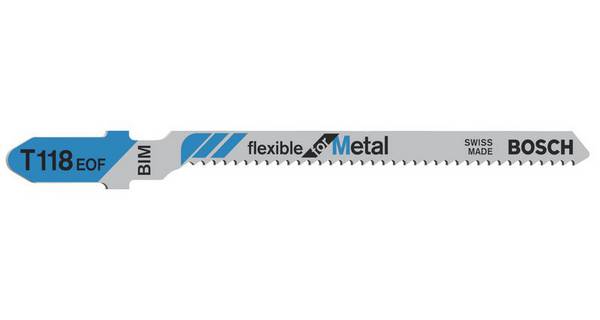 Brzeszczot do wyrzynarki T 118 EOF, Flexible for Metal, zestaw 5 szt. Bosch Accessories  2608634237 5 szt.