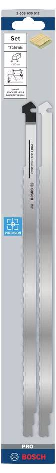 Набір лез TF 350 WM, 2 шт. Аксесуари Bosch 2608635512