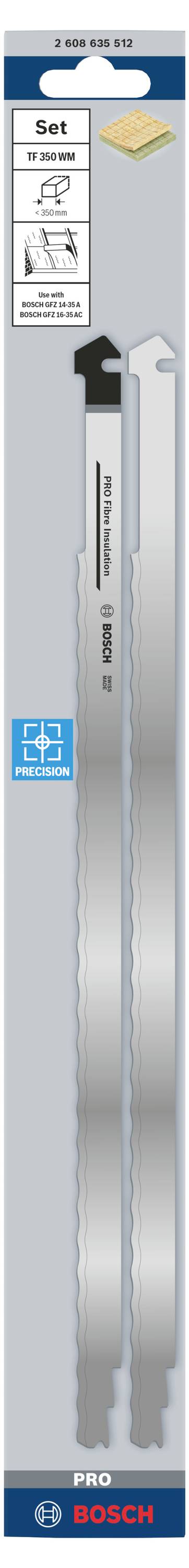 Набір лез TF 350 WM, 2 шт. Аксесуари Bosch 2608635512