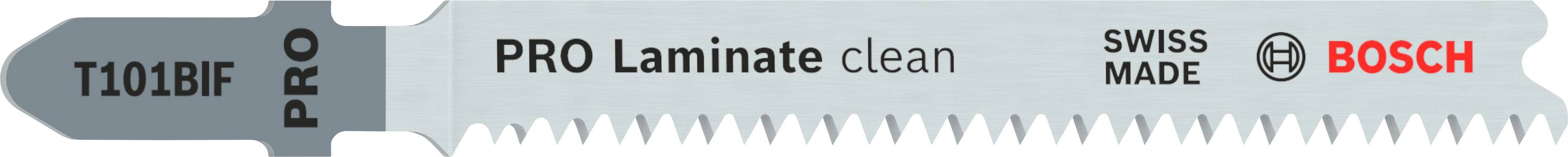 Пиляльне полотно для лобзика T 101 BIF, спеціальне для ламінату. Приладдя Bosch 2608636431, 5 шт.
