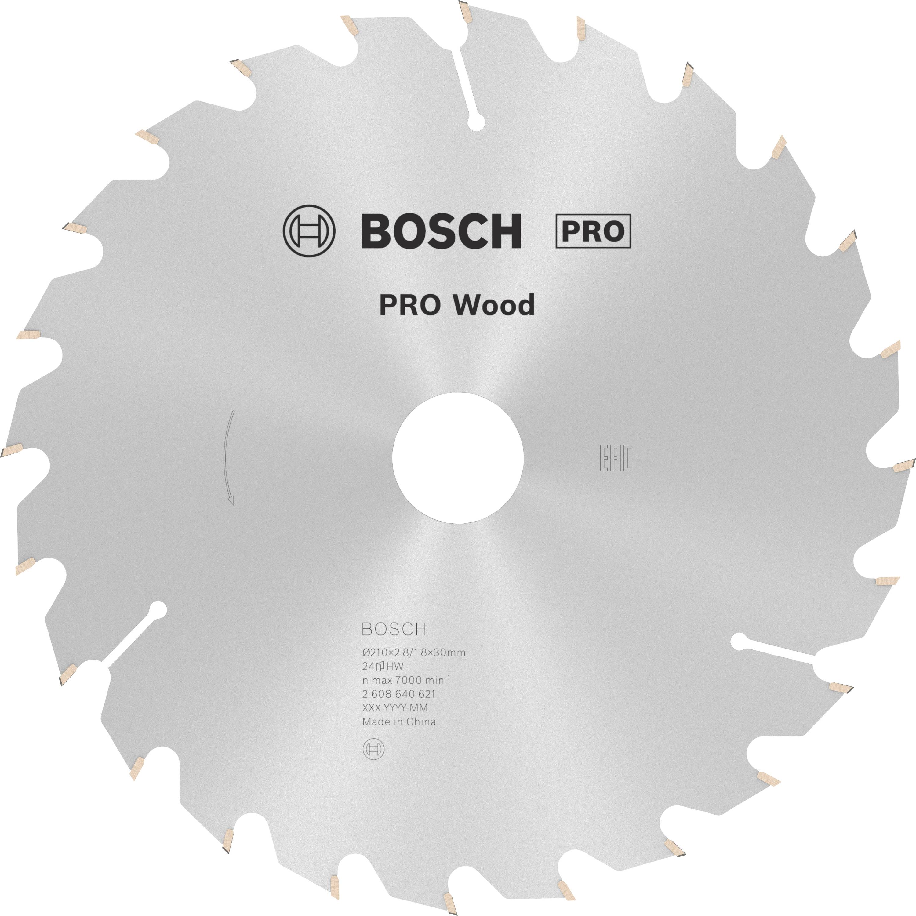 Bosch Accessories Optiline 2608640621 Tarcza tnąca z węglików spiekanych 210 x 30 x 2.8 mm Liczba zębów: 24 1 szt.