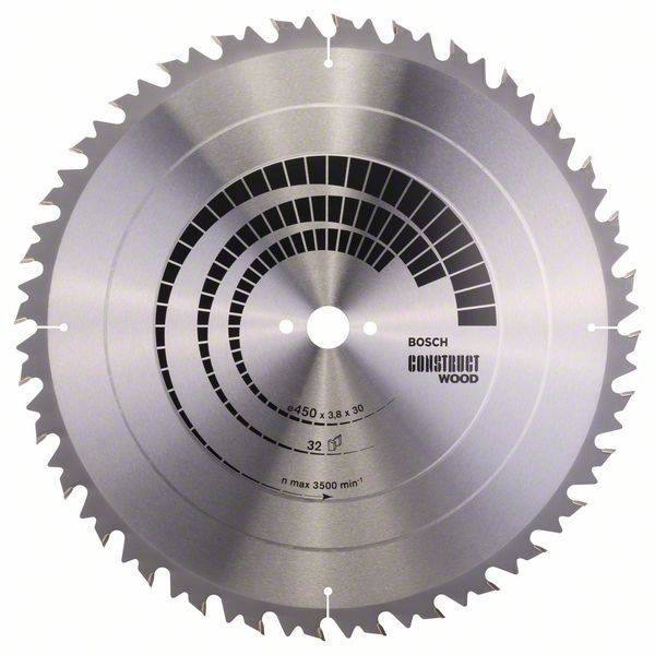 Tarcza tnąca z węglików spiekanych Bosch Accessories Construct Wood 450 x 30 x 3.8 mm 1 szt.
