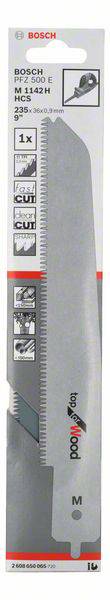 Пильне полотно для ножівки M 1142 H для PFZ Bosch Multi 500 E, Top for Wood, аксесуари Bosch 2608650065, 1 шт.