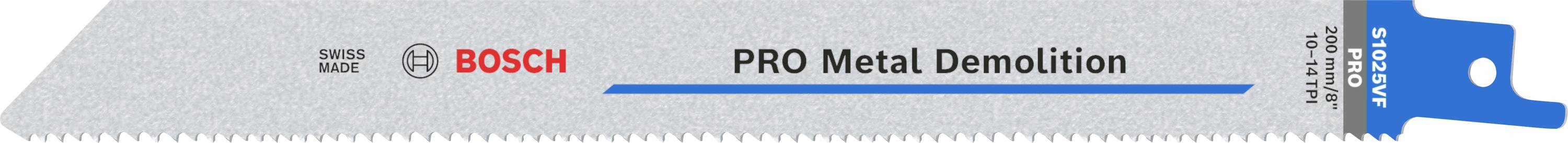 Пильне полотно для ножівки S 1025 VF Heavy for Metal Bosch 2 608 656 265 5 шт.