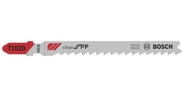 Brzeszczot do wyrzynarki T 102 D, Clean for PP, zestaw 3 szt. Bosch Accessories  2608667443 3 szt.