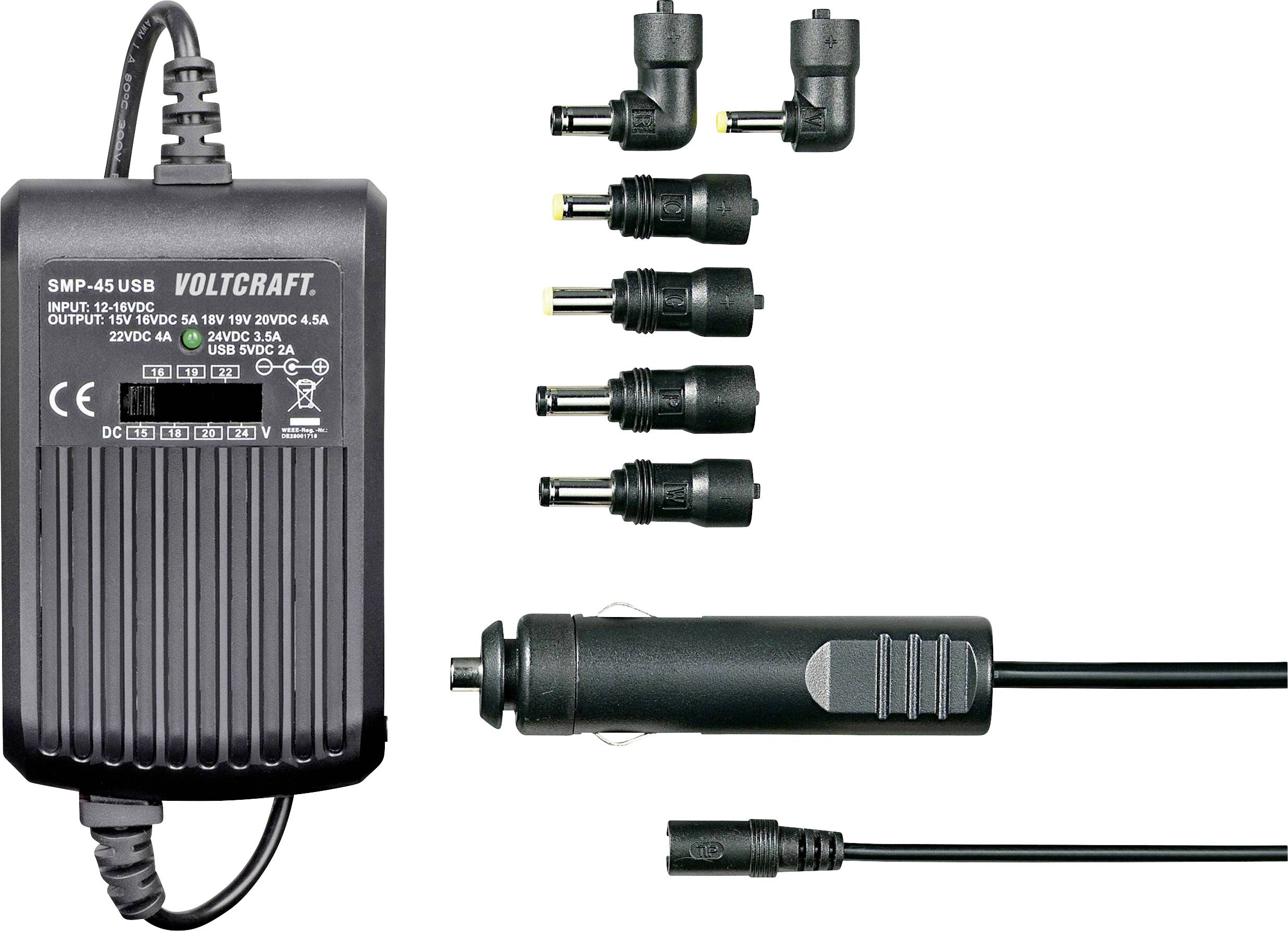 Блок живлення для ноутбука VOLTCRAFT SMP-45 USB 45W 3A