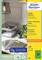 'Reklama dla Avery Zweckform: Kolorowe etykiety kompatybilne ze wszystkimi drukarkami, dostępne w różnych kolorach, o wymiarach 70 x 37 mm, 24 etykiety na arkuszu.'