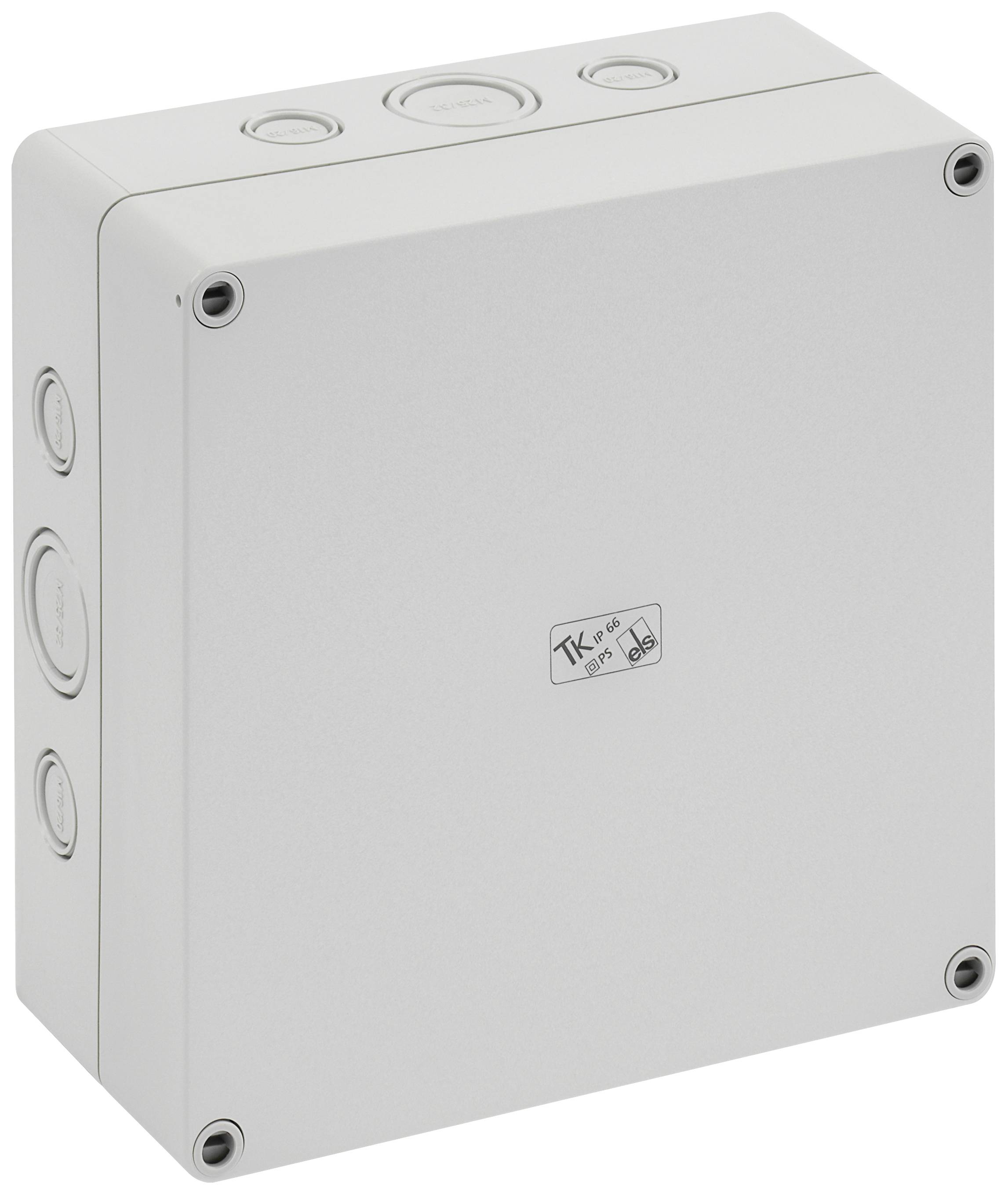 Монтажний корпус Spelsberg TK PS 1818-8f-m 10591301, полістирол (EPS), 182 x 180 x 84, сіро-білий (ral 7035), 1 шт.