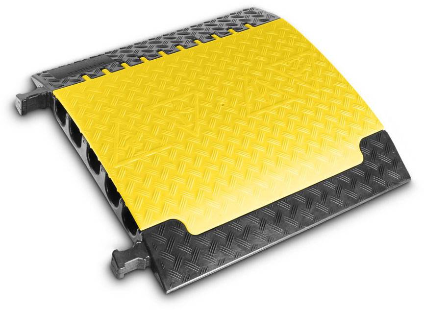 Тросовий міст DEFENDER від Adam Hall 85500 Термопластичний поліуретан (TPU) Чорний, Жовтий Кількість каналів: 5700 мм Вміст: 1 шт.