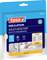 Opakowanie "Tesa Insulation Weatherstrip" pokazujące rękę aplikującą pianę na ramę okna. Etykiety podkreślają cechy: "1-5mm", "Stop na zimno/ciepło", "Trwałość 2 lata".