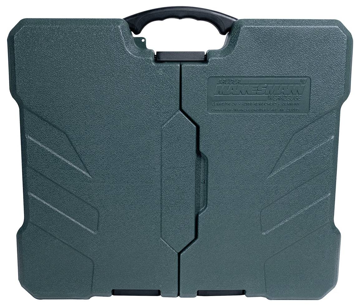 Zielony plastikowy futerał transportowy z uchwytem, na którego przedniej stronie wytłoczono napis 'Ruger Marksman'.