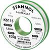 Cyna lutownicza bezołowiowa Stannol KS115 szpula Sn99,3Cu0,7 ROM1 100 g 1.5 mm