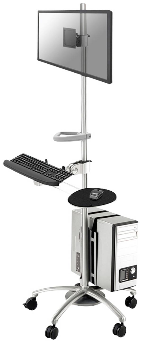 Wózek na komputer/monitor Neomounts FPMA-MOBILE1800, 25,4 cm (10") - 68,6 cm (27"), Maks. udźwig: 10 kg