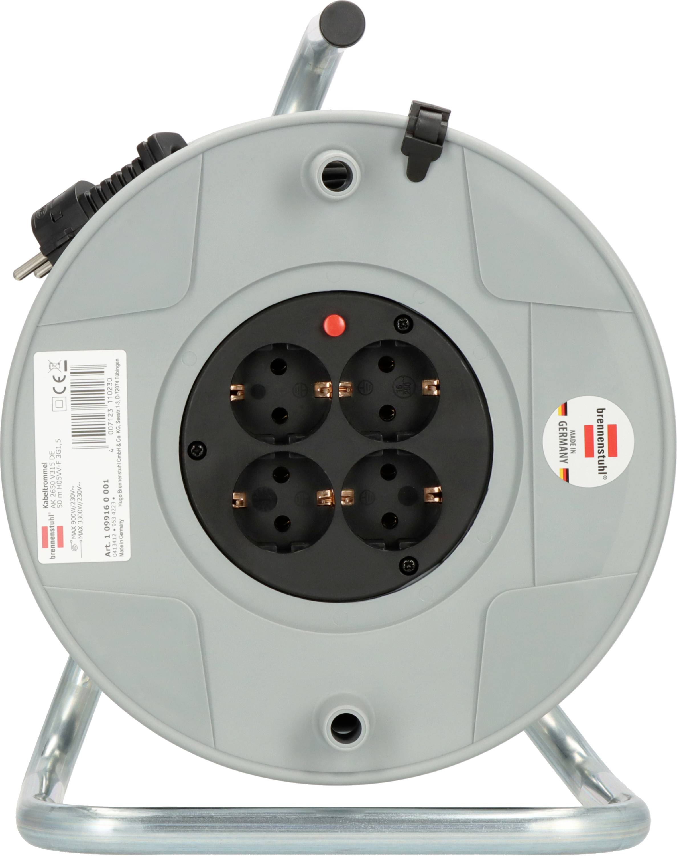 Кабельний барабан Brennenstuhl 1099160001 Кабельний барабан 50,00 м, чоловічий роз'єм із заземленням