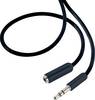 SpeaKa Professional SP-7870692 Jack Audio przedłużacz [1x złącze męskie jack 3,5 mm - 1x złącze żeńskie jack 3,5 mm] 1.50 m czarny oplot SuperSoft