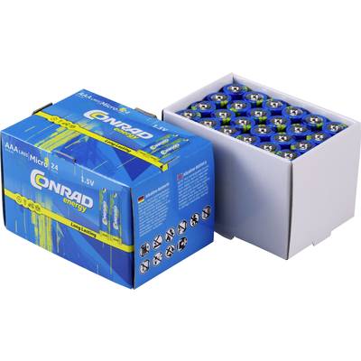 Zestaw baterii AAA, AA, Blokowa 9V Conrad energy, 58 szt. wraz z pudełkiem-2