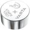 Cylindryczna bateria srebrowo-tlenowa z napisem 'VARTA', 'Hg 0%', 'V76PX', '+', 'V357'.