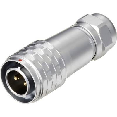 Złącze okrągłe męskie push-pull Weipu SF1210/P2 I, 2 pin, 250 V/AC, IP67, do lutowania-0