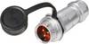 Złącze okrągłe męskie push-pull Weipu SF1211/P3 I, 3 pin, 250 V/AC, IP67, do lutowania
