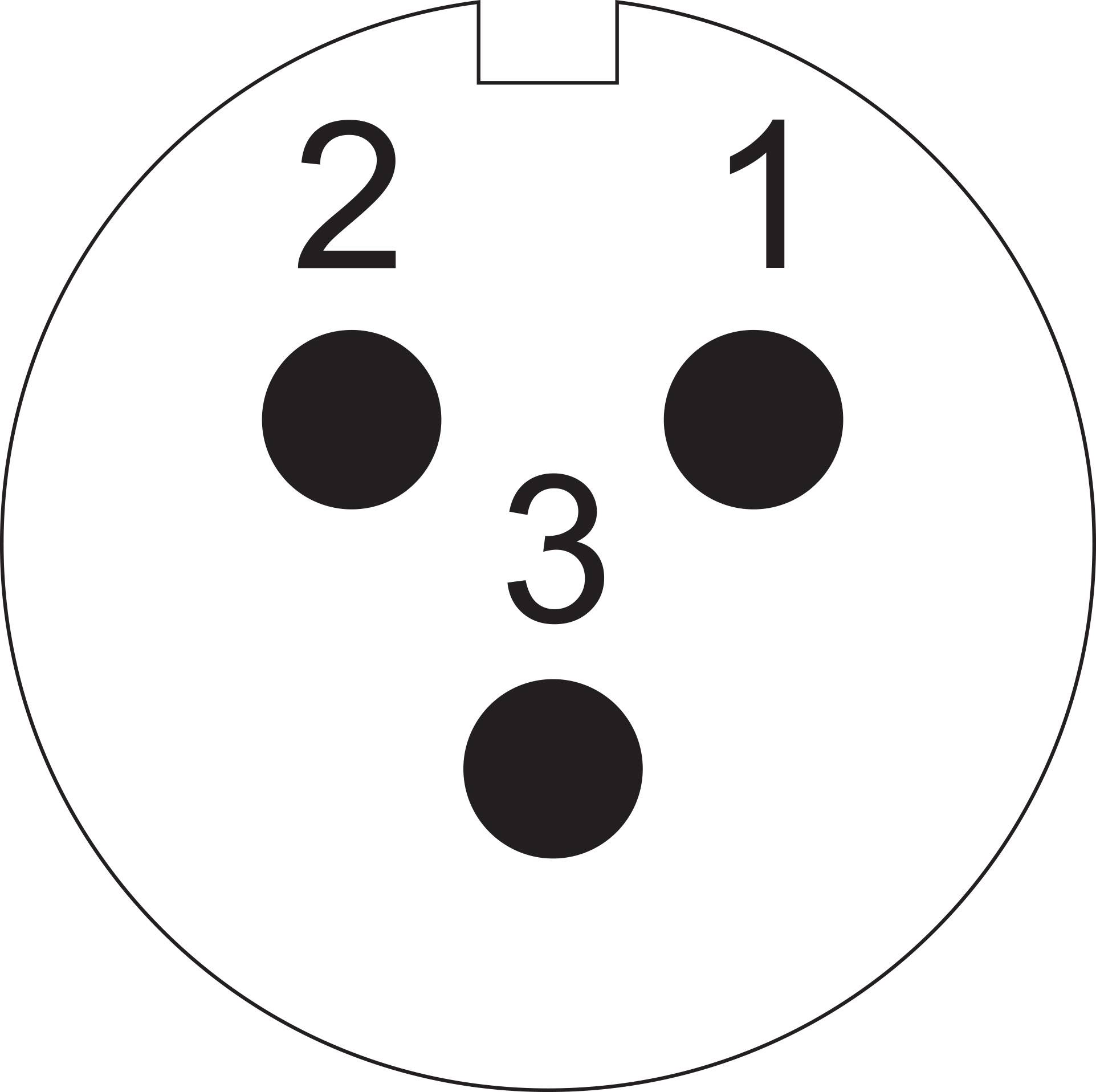 Двотактний круглий конектор Weipu SF1211/P3 I, 3 pin, 250 V/AC, IP67, для пайки