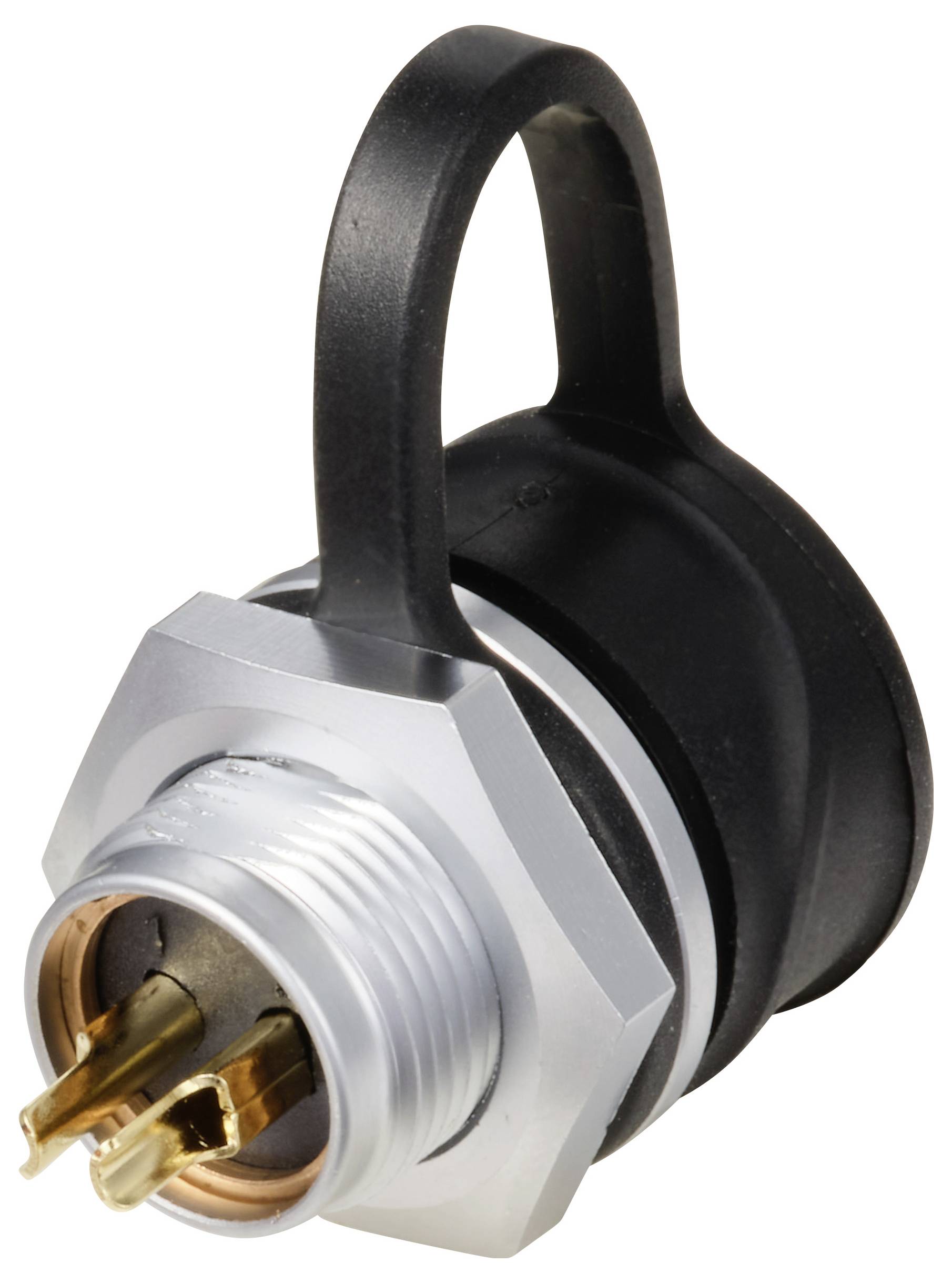 Круглий чоловічий роз'єм Weipu SF1212/P2 push-pull, 2-контактний, 250 В/AC, IP67, для паяння