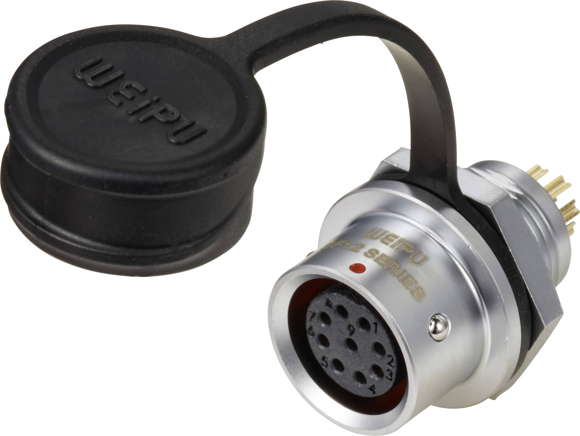 Круглый гнездовой разъем Weipu SF1212/S9 с механизмом push-pull, 9 контактов, 125 В/переменного тока, степень защиты IP67, пригоде