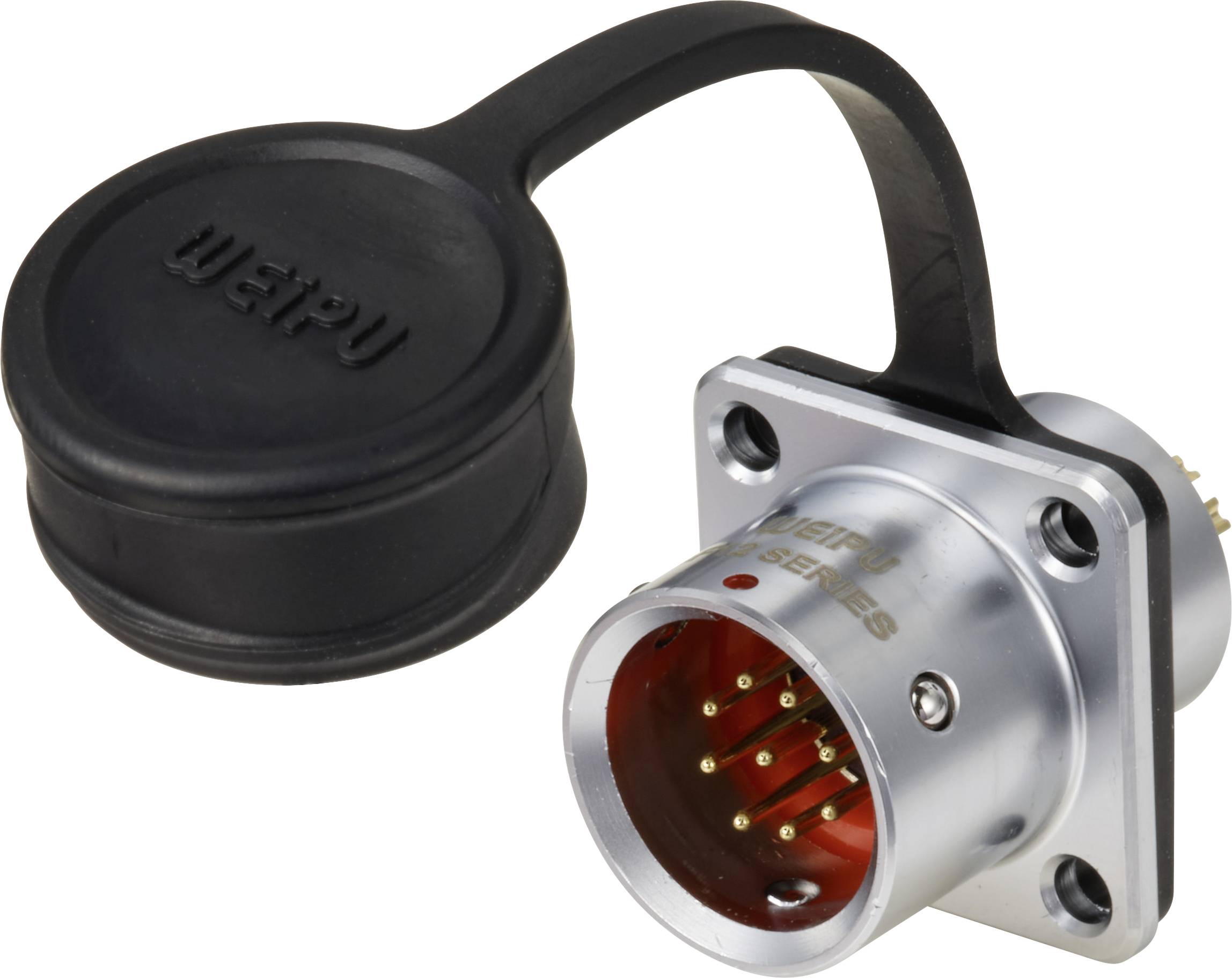 Двотактний круглий конектор Weipu SF1213/P9, 9 pin, 125 V/AC, IP67, для пайки