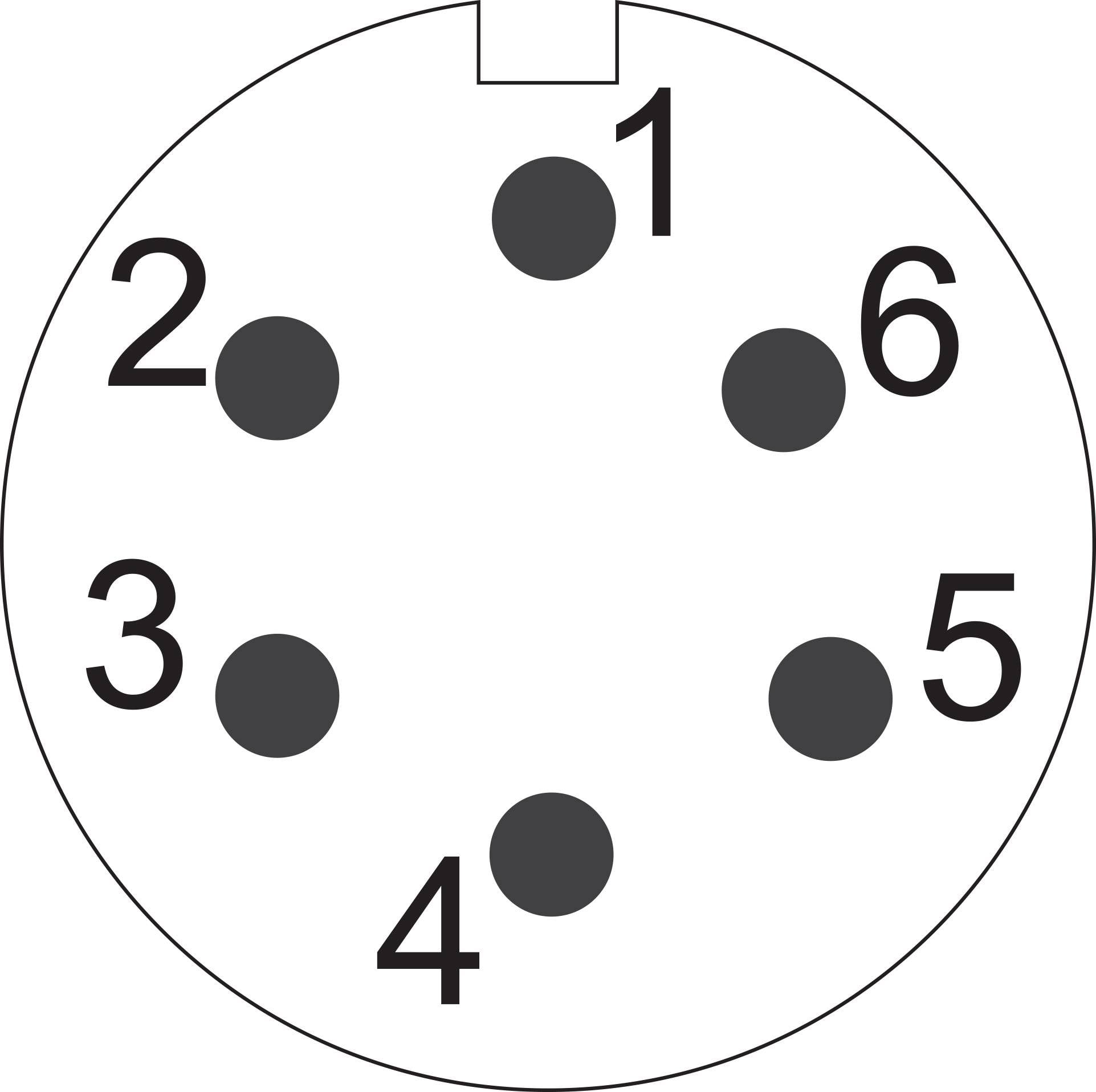 Złącze okrągłe żeńskie push-pull Weipu SF1213/S6, 6 pin, 125 V/AC, IP67, do lutowania-3