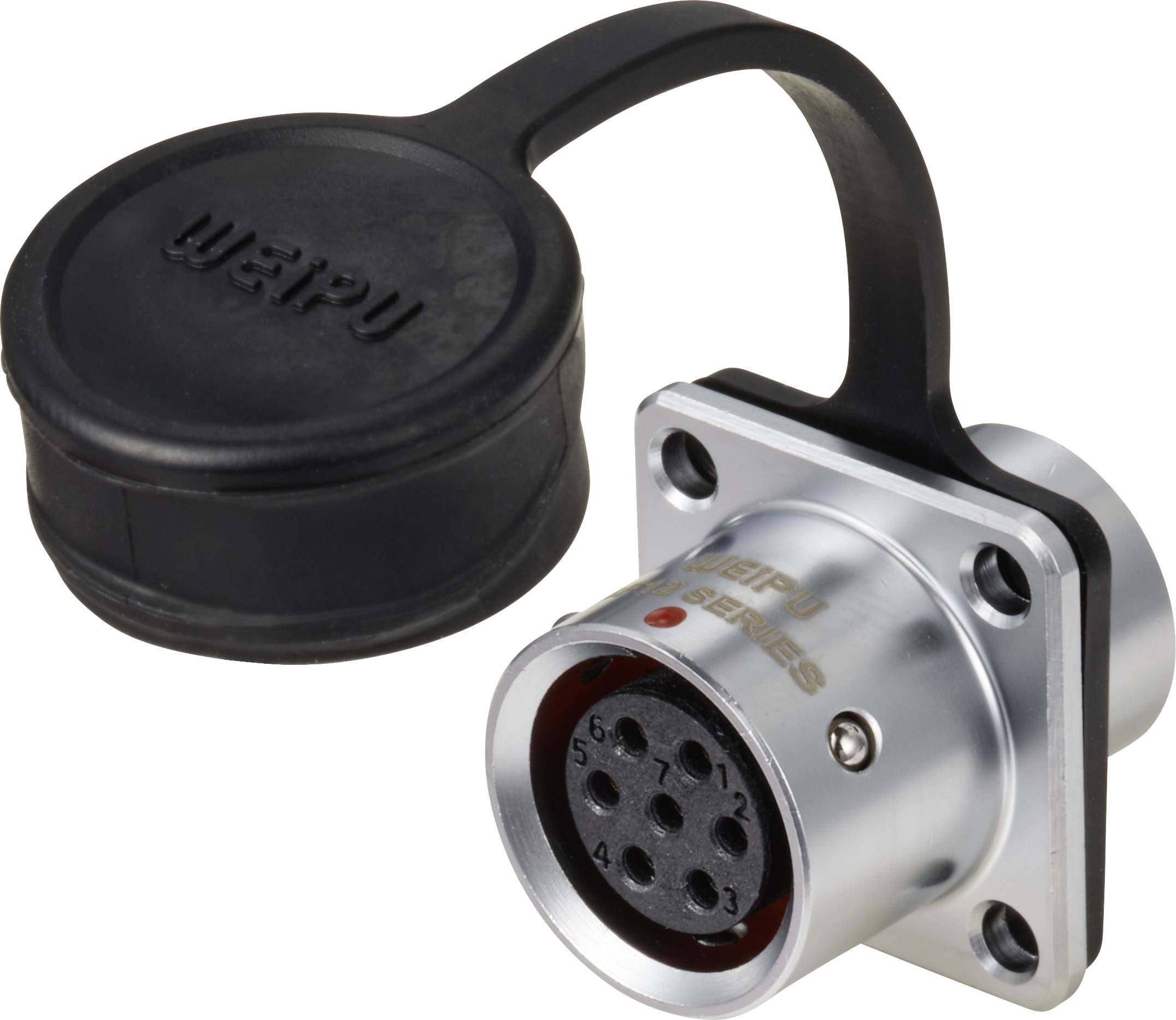 Круглый разъём Weipu SF1213/S7, гнездовой, двухтактный, 7 контактов, 125 В переменного тока, IP67, с возможностью пайки