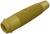 Żółty, podłużny element plastikowy z prążkowaną częścią środkową i małym okrągłym wgłębieniem.