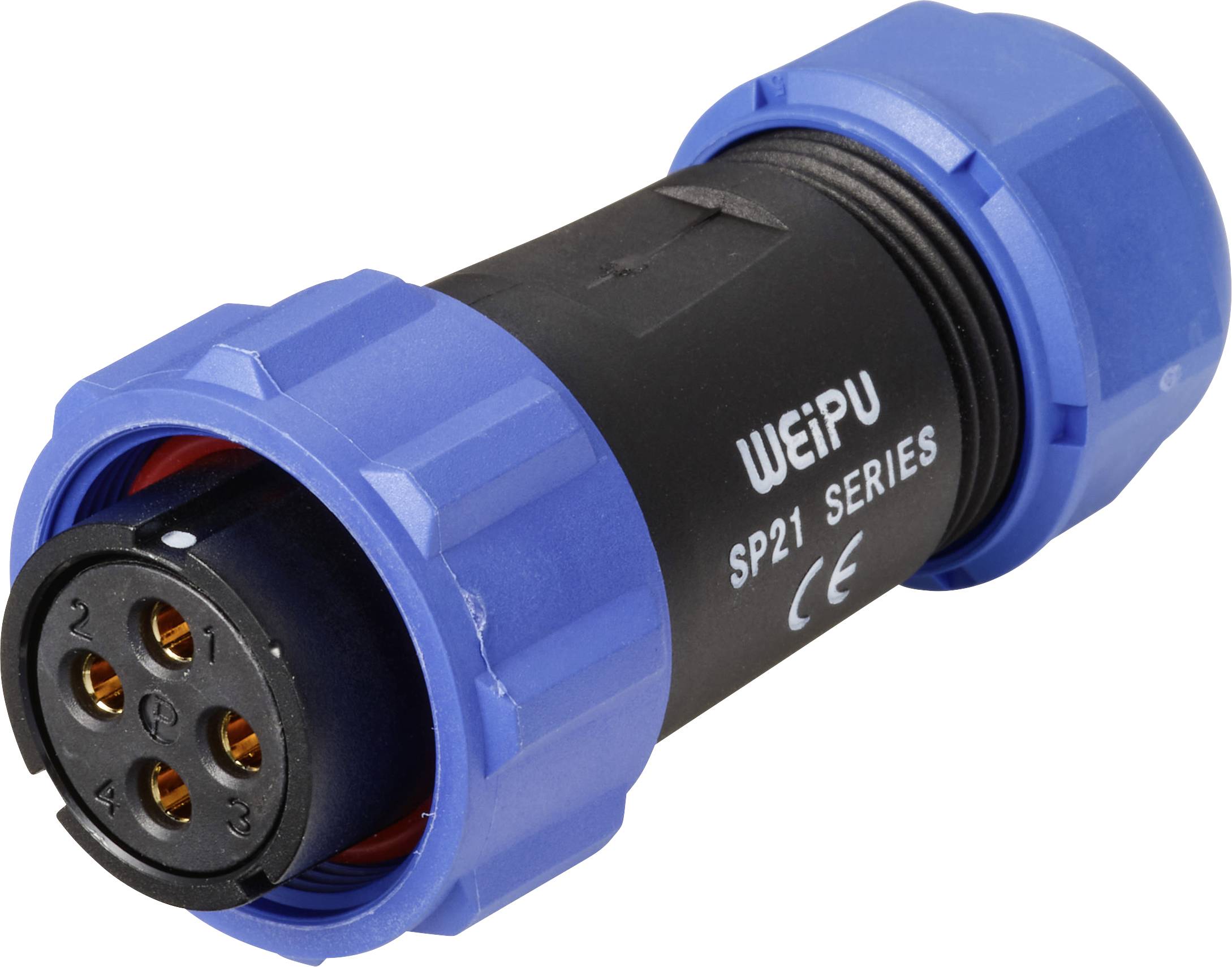 Роз'єм IP68 SP21 серії Weipu SP2110 / S 4 I, 1 шт.