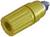 Żółty adapter szybkozłączny o powierzchni ryflowanej, cylindrycznym kształcie i metalowym złączu.