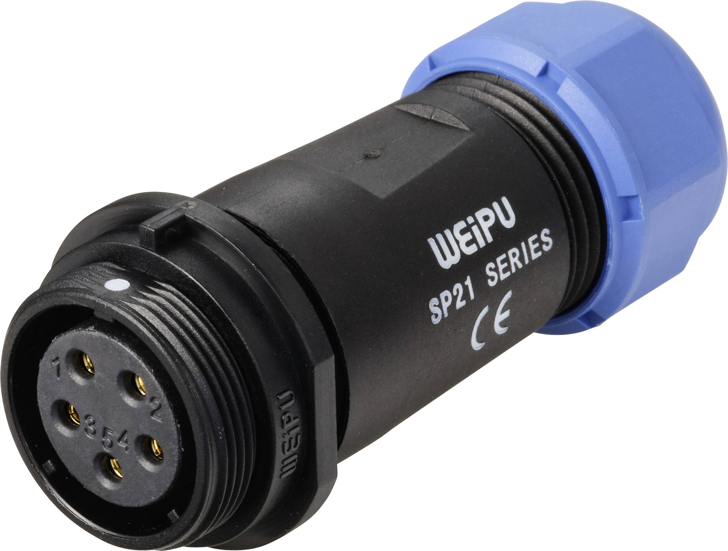 Разъем IP68 серии SP21 Weipu SP2111 / S 5C II, 1 шт.