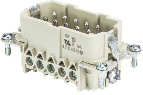 Штифтова вставка для промислового роз'єму Wieland 99.705.6046.6 10-контактна + PE